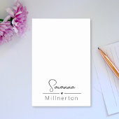 Monogramm neutrales modernes Minimalistisches Eleg Post-it Klebezettel