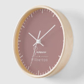 Monogramm neutrales modernes Minimalistisches Eleg Uhr (Winkel)