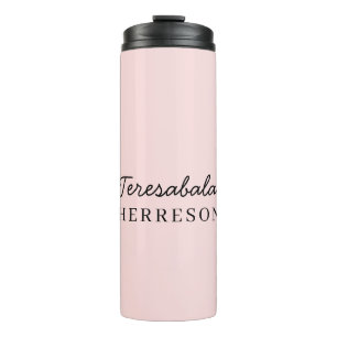 Monogramm neutrales modernes minimalistisches stil thermosbecher