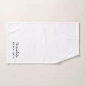 Monogramm-Neutrales Modernes Minimalistisches Styl Handtuch (Handtuch)