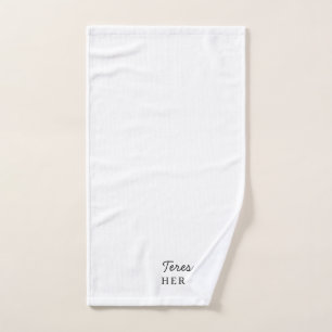 Monogramm-Neutrales Modernes Minimalistisches Styl Handtuch