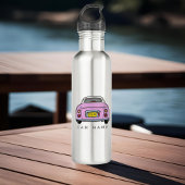 Monogramm Niedlich rosa Figaro Name Edelstahlflasche