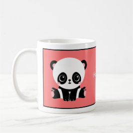 Monogramm Niedlich Sitzen Panda Personalisiert Lac Kaffeetasse