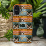 Monogramm Niedliche Katzen Geknetete, Girl-Persona iPhone 16 Plus Hülle<br><div class="desc">Monoram Niedlich Cats Knitted Girly Personalisiert iPhone 16 Plus Hüllen verfügt über niedliche Katzen,  die durch ein orangefarbenes und blaues Farbmuster durchblättern. Personalisiert mit Ihrem benutzerdefinierten Monogramm. Perfekt als Geschenk für Katzenliebhaber zu Weihnachten,  Geburtstag,  Feiertagen und mehr. Designed by ©2024 Evco Studio www.zazzle.com/store/evcostudio</div>