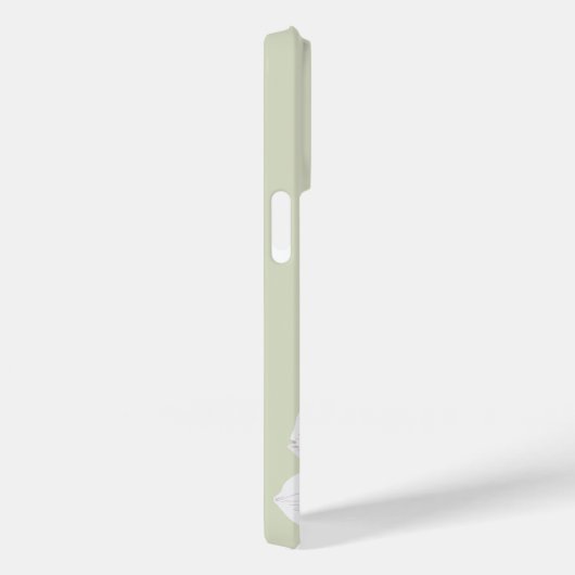 Monogramm niedliche Orchiale Case-Mate iPhone Hülle (Rückseite / Rechts)