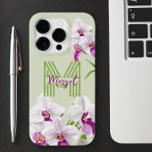 Monogramm niedliche Orchiale iPhone Hülle