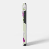 Monogramm niedliche Orchiale iPhone Hülle (Linke Seite)