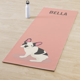 Monogramm Niedlicher Bulldog Yogamatte