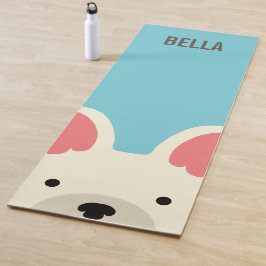 Monogramm Niedlicher Bulldog Yogamatte
