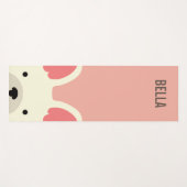 Monogramm Niedlicher Bulldog Yogamatte (Vorderseite (Horizontal))