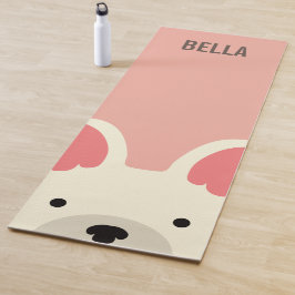 Monogramm Niedlicher Bulldog Yogamatte