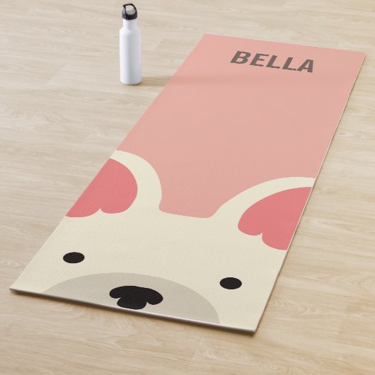 Monogramm Niedlicher Bulldog Yogamatte (Beispiel)