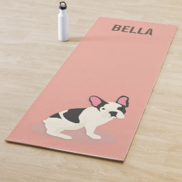Monogramm Niedlicher Bulldog Yogamatte