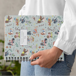 Monogramm niedlicher Hunde Notizblock