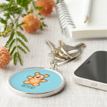 Monogramm niedlicher Teddybär auf blau