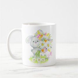 Monogramm Niedliches Aquarellfarben Kaffeetasse