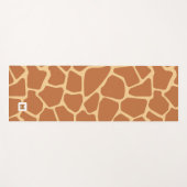 Monogramm Niedliches Giraffe-Safari-Muster Yogamatte (Vorderseite (Horizontal))