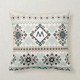 Monogramm Nordic Cross Stitch Muster Kissen