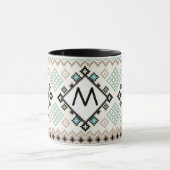Monogramm Nordic Cross Stitch Muster Tasse (Zentrum)