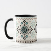 Monogramm Nordic Cross Stitch Muster Tasse (Links)