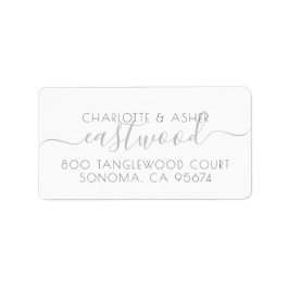 Monogramm-Note-Karte Adressaufkleber