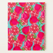 Monogramm-Notebook mit Granatapfelfarbe Planer (Rückseite)