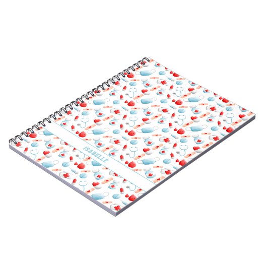 Monogramm-Notebook Notizblock (Linke Seite)