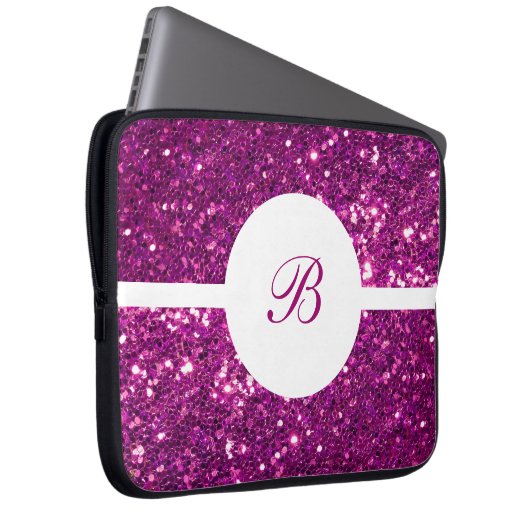 Monogramm-Notebook-Sieb Laptopschutzhülle (Vorne Rechts)