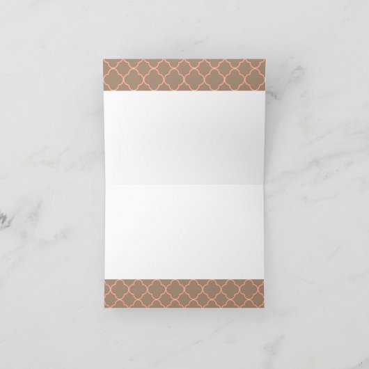 Monogramm-Notecard Dankeskarte (Innenseite)