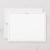 Monogramm-Notecards Einladung (Vorderseite)