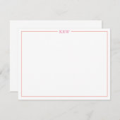 Monogramm-Notecards Einladung (Vorne/Hinten)