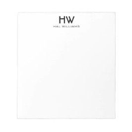 Monogramm Notepad Notizblock