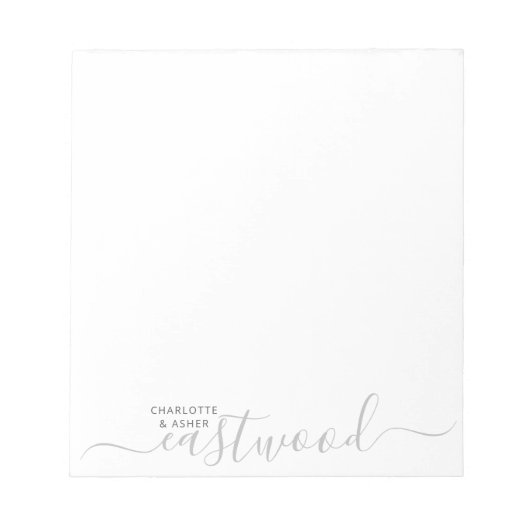 Monogramm Notizblock (Vorderseite)