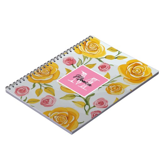 Monogramm Notizblock (Linke Seite)