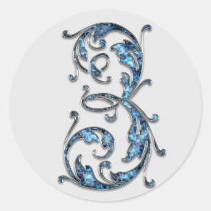 Monogramm Nummer 3 Aufkleber