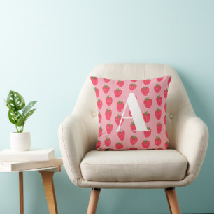 Monogramm-Nursery in Rosa Kissen