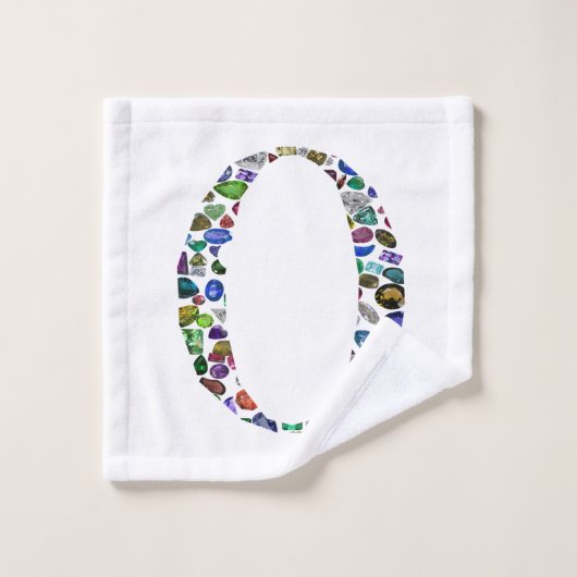 Monogramm 'O' Badhandtuch Set (Waschlappen)