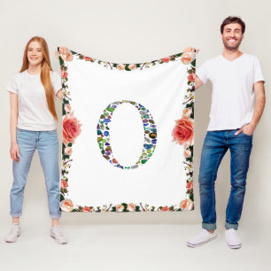 Monogramm 'O' Fleecedecke