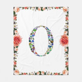 Monogramm 'O' Fleecedecke (Vorderseite)