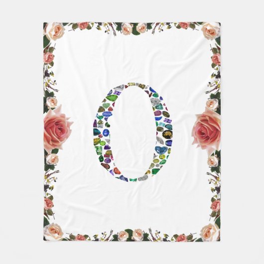 Monogramm 'O' Fleecedecke (Vorderseite)