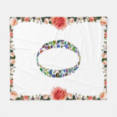 Monogramm 'O' Fleecedecke (Vorderseite (Horizontal))