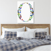 Monogramm 'O' Leinwanddruck (Insitu (Schlafzimmer))