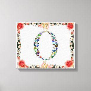 Monogramm 'O' Leinwanddruck