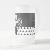 Monogramm O Mattglas Bierglas (VorderseiteRechts)