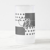 Monogramm O Mattglas Bierglas (Mittel)
