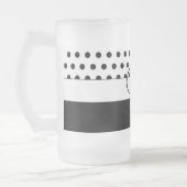 Monogramm O Mattglas Bierglas (Links)