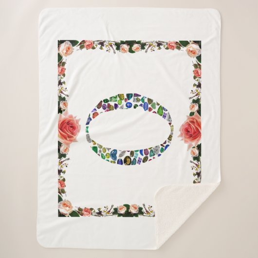 Monogramm 'O' Sherpadecke (Vorderseite)