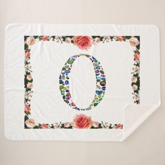 Monogramm 'O' Sherpadecke (Vorderseite (Horizontal))