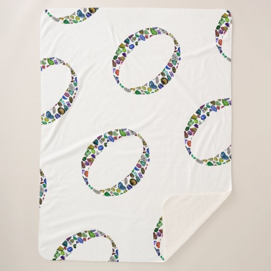 Monogramm 'O' Sherpadecke (Vorderseite)