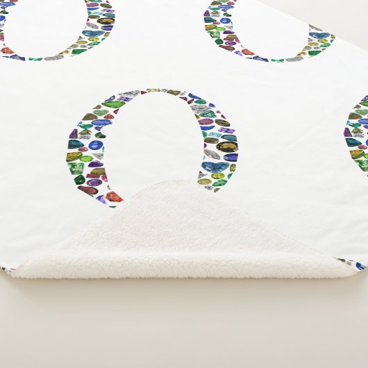 Monogramm 'O' Sherpadecke (3/4)